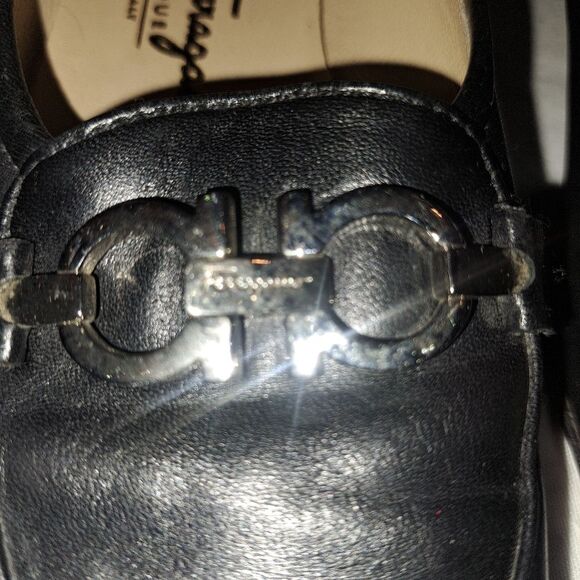 Salvatore Ferragamo Women's Black Loafers Size 5‎ - Picture 9 of 11